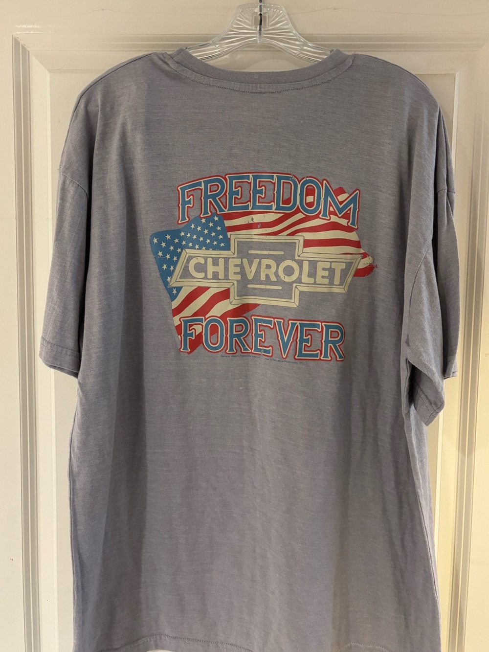 Chevrolet GM Patriotic Short Sleeve T-Shirt Size 2XL Staghorn River EUC